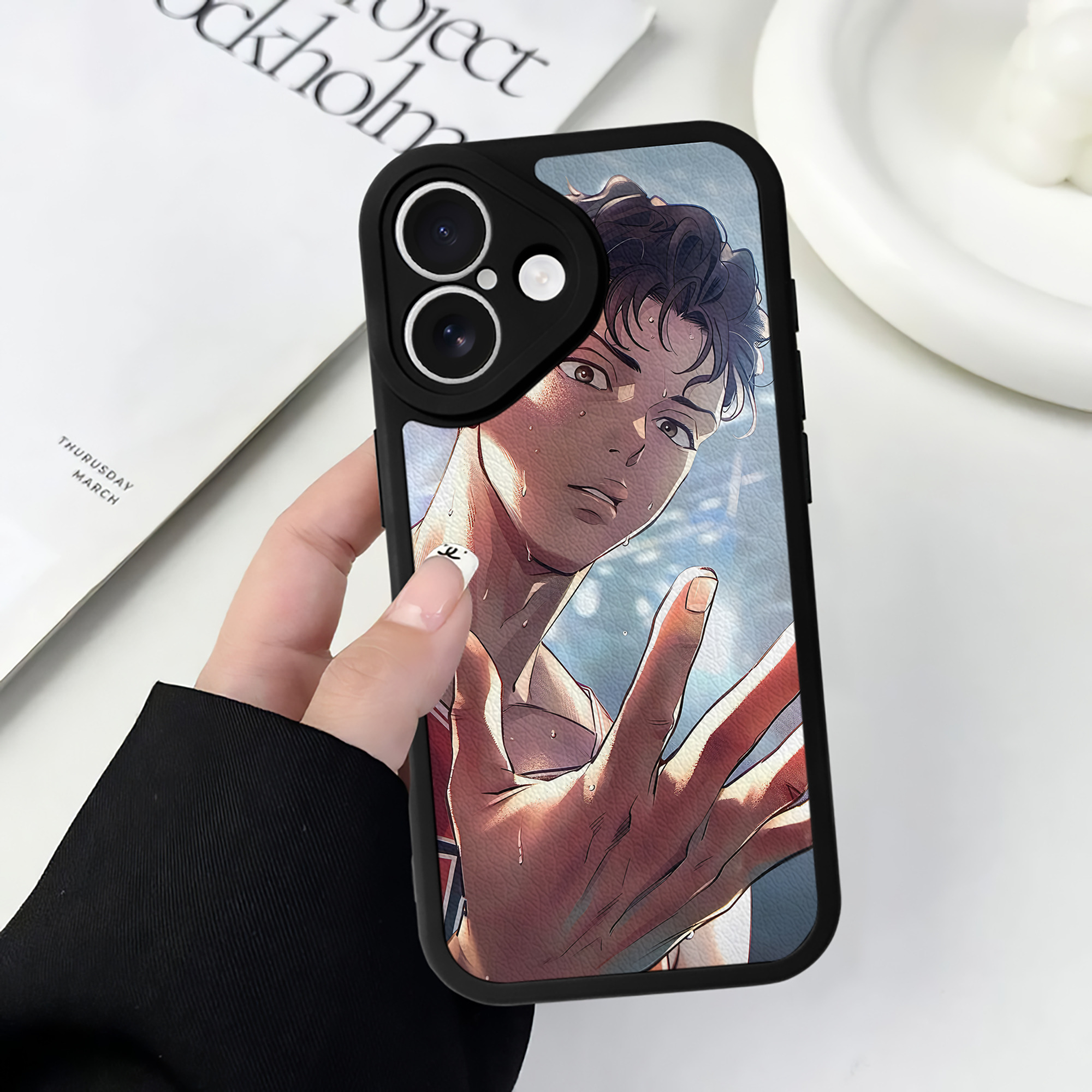 （画像用） SLAM DUNK／スラムダンク 【iPhone 16シリーズ対応】シリコンスマホケース（レザー調） 材質：シリコン